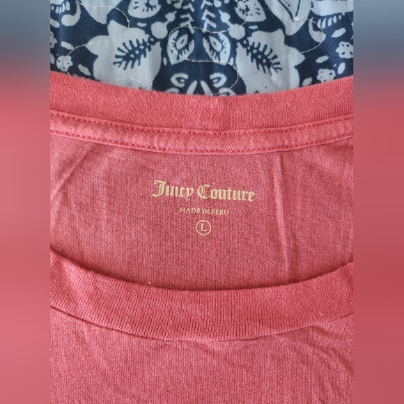 Juicy Couture pink t-shirt size L - Picture 3 of 5